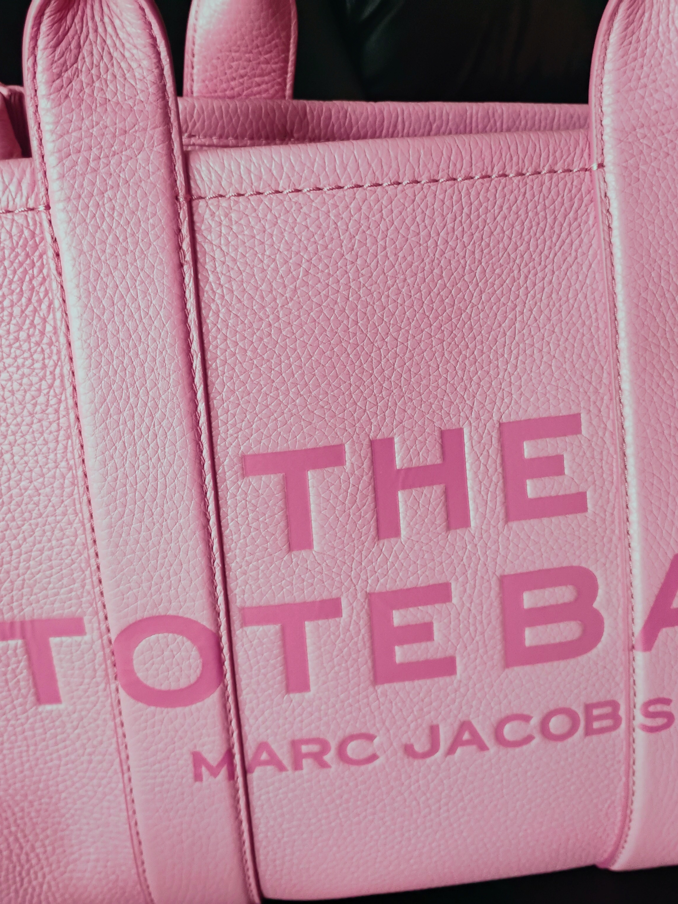 Marc Jacobs The Totebag Medium Tote Leather Tote In Pink "Medium Tote" Authentic
